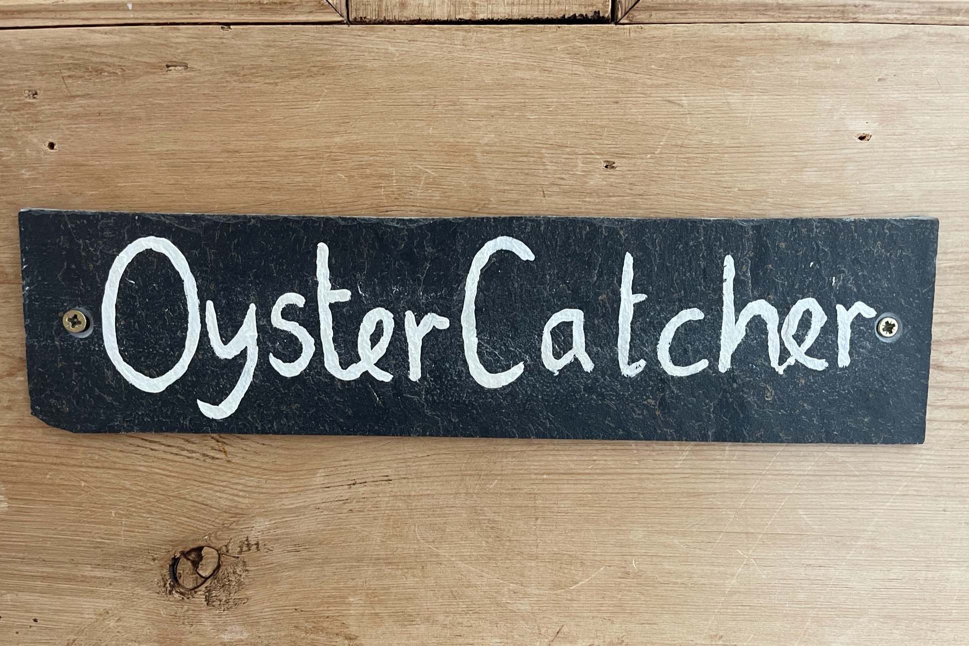 Oyster Catcher door plate