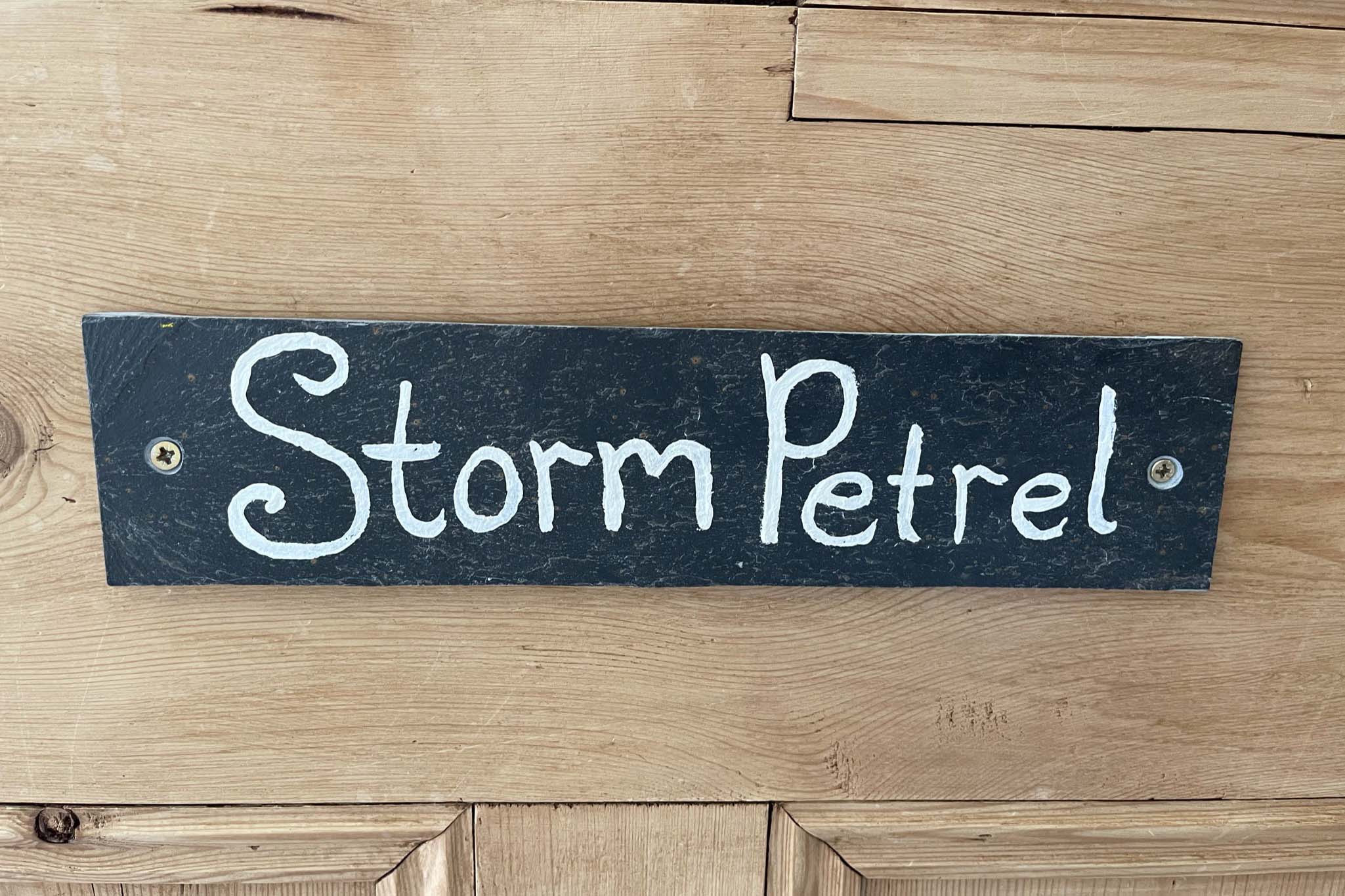 Storm Petrel door plate
